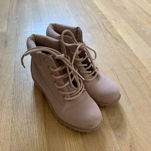 Pink Monochrome Boots